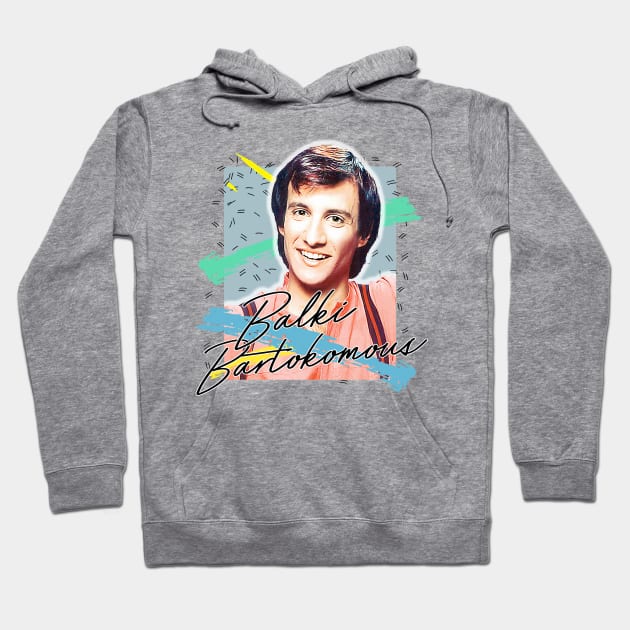 Balki Bartokomous / 1980s Aesthetic Fan Art Design Hoodie by DankFutura